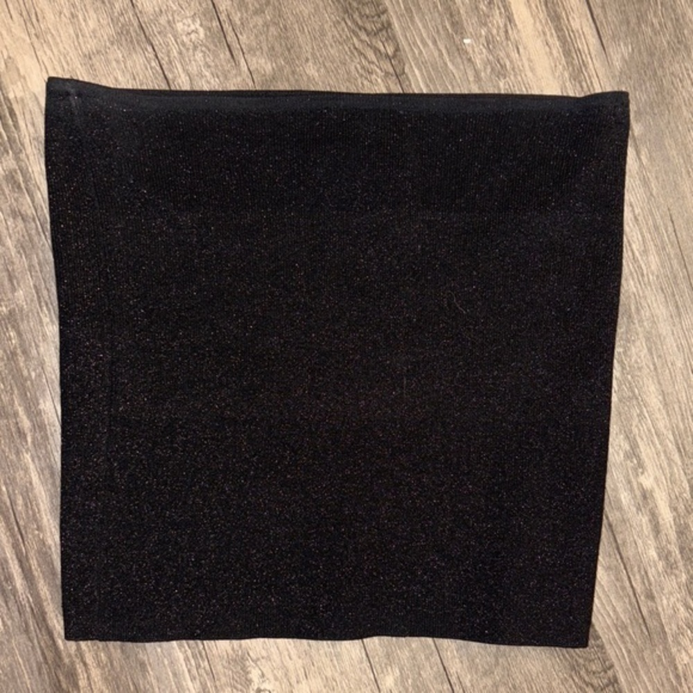 Cache vintage 90a sparkle tube top - black size medium